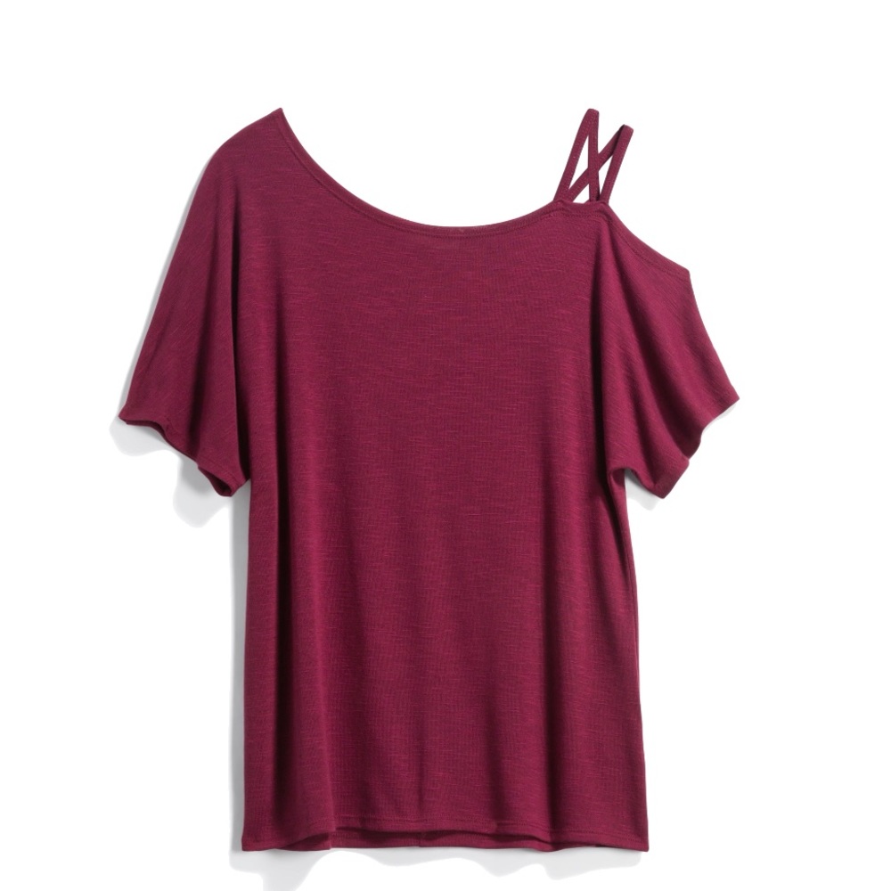 Kaileigh one shoulder knit top